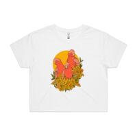 Pink Galahs Cropped Tee Thumbnail