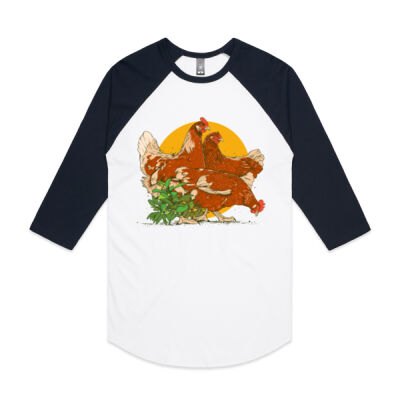 Chicken Baseball Tee Thumbnail