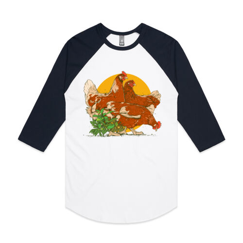 Chicken Baseball Tee Thumbnail
