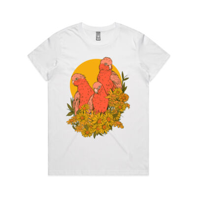 Pink Galahs Maple Tee Thumbnail