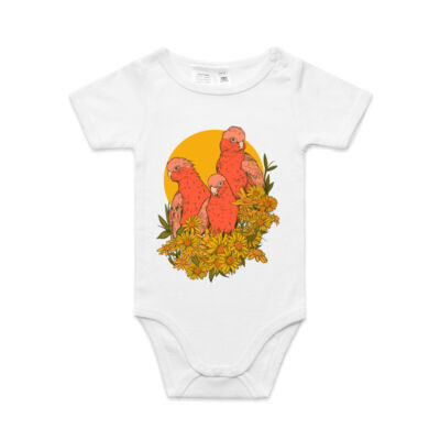 Pink Galahs Baby Romper Thumbnail