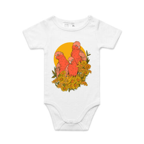 Pink Galahs Baby Romper Thumbnail