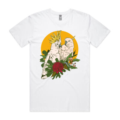 Sulphur-crested cockatoos - AS Colour - Staple Crew Tee (Premium) Thumbnail