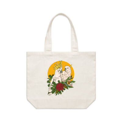 Sulphur-crested cockatoos - AS Colour Shoulder Tote Bag Thumbnail