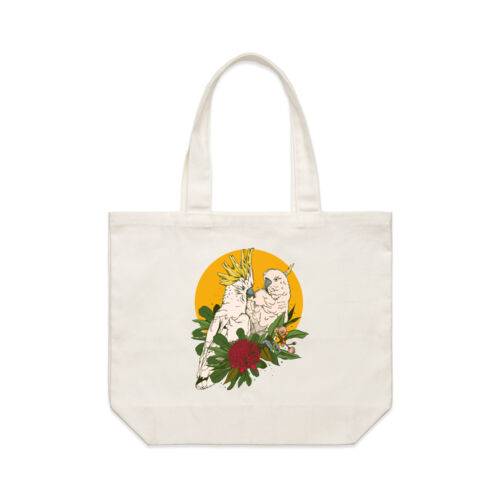 Sulphur-crested cockatoos - AS Colour Shoulder Tote Bag Thumbnail