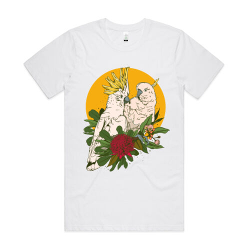 Sulphur-crested cockatoos - AS Colour - Organic Cotton Unisex Tee Thumbnail